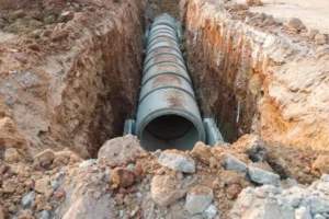 signs of sewer line damage